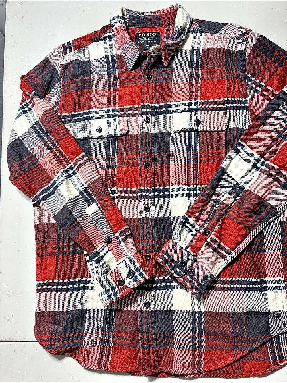 Filson Alaskan Guide Shirt Size Large